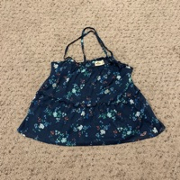 Hollister Tops - Women's Hollister Tank Top Size L Blue Floral